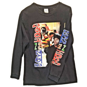 Boyz N the Hood Shirt Men’s Medium Black Long Sleeve T‎ Shirt Doughboy Rap CPT